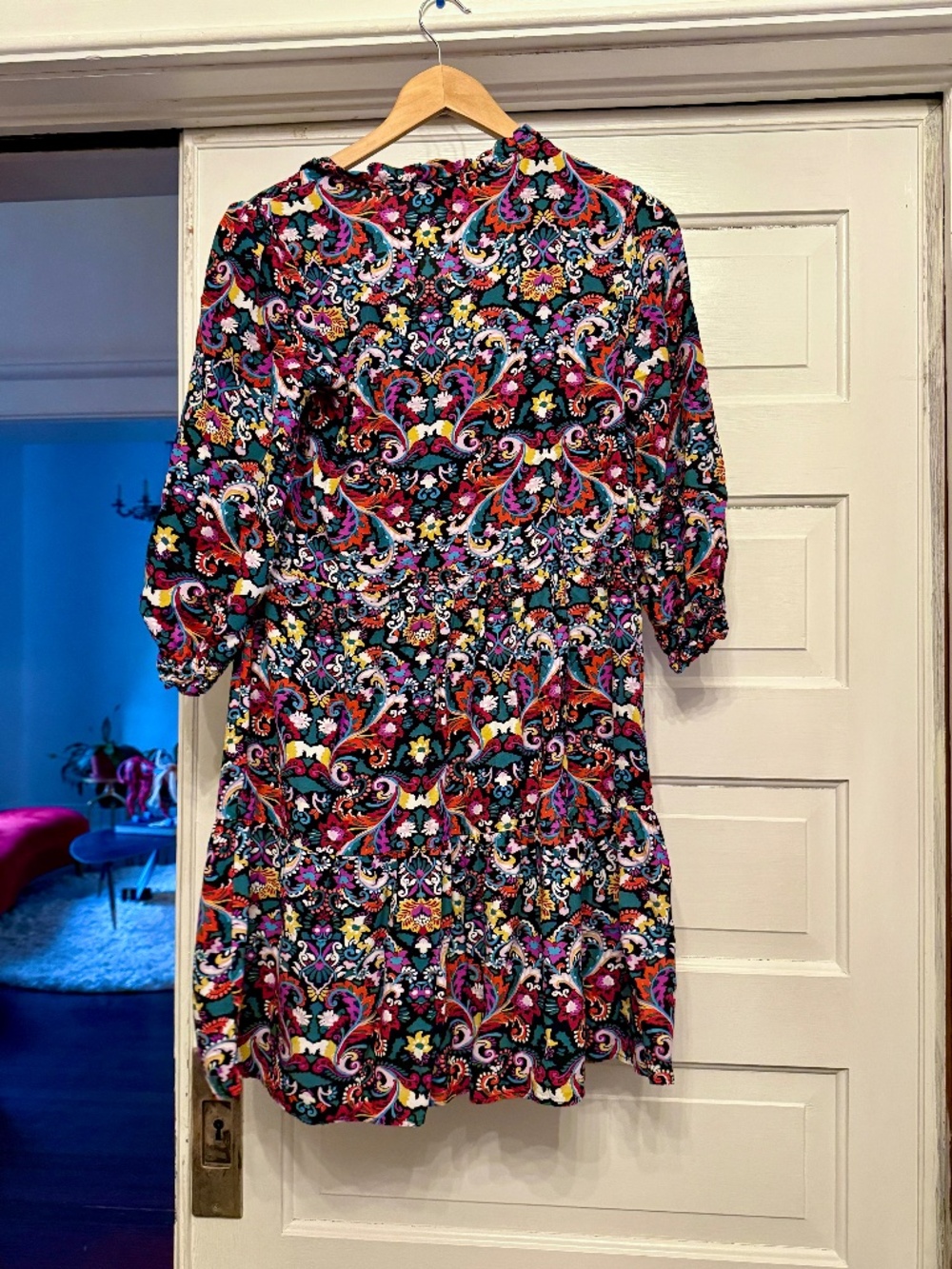 Patterned Dress Size Small Loft Fall Colors - Picture 2 of 4